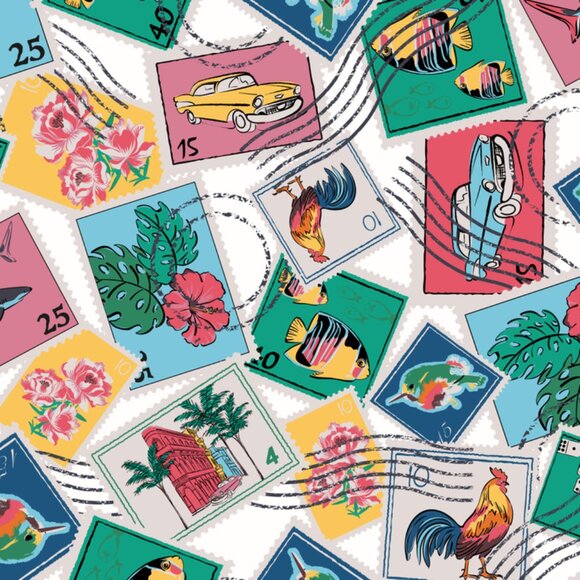 Vera Bradley | "Cuban Stamps" Lighten Up Slim Crossbody Bag - Picture 11 of 11